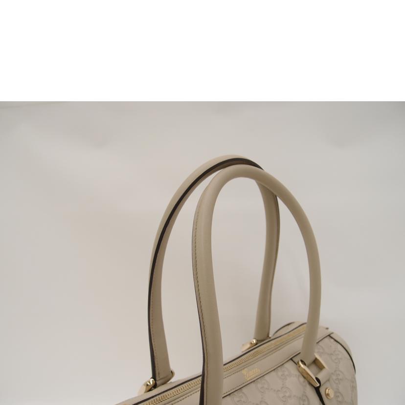 GUCCI グッチ 白 レザー 肩掛け/グッチシマミニボストン/オフホワイト/130942//1781/ABランク/69