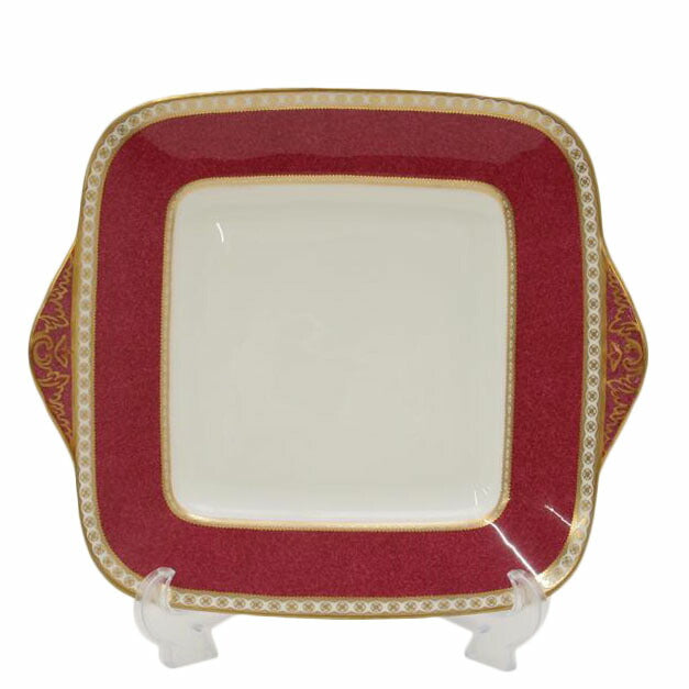 WEDGWOOD ウエッジウッド/スクエアプレート(パウダールビー)/ULADER//SAランク/69