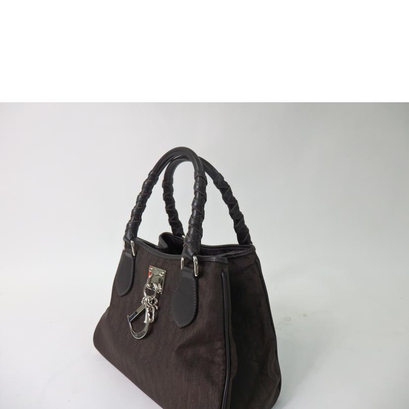 Christian Dior クリスチャンディオール/トロッターレザーハンドバッグ/茶//ABランク/84