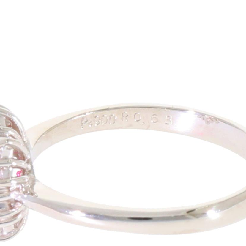 / PT900ルビーダイヤリング0.63/D0.32ct//Aランク/78