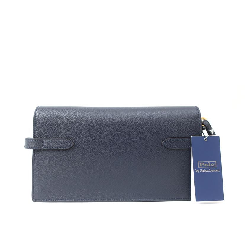 POLO RALPH LAUREN ラルフローレン/PoloIDレザークロスボディ クラッチ ショルダーバッグ ネイビー/WAPOBAG02720008//SAランク/65