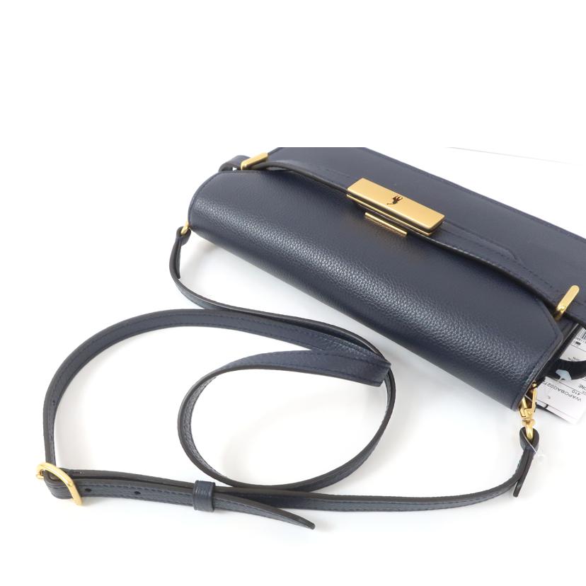 POLO RALPH LAUREN ラルフローレン/PoloIDレザークロスボディ クラッチ ショルダーバッグ ネイビー/WAPOBAG02720008//SAランク/65