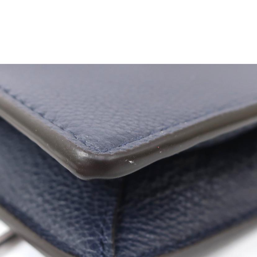 POLO RALPH LAUREN ラルフローレン/PoloIDレザークロスボディ クラッチ ショルダーバッグ ネイビー/WAPOBAG02720008//SAランク/65