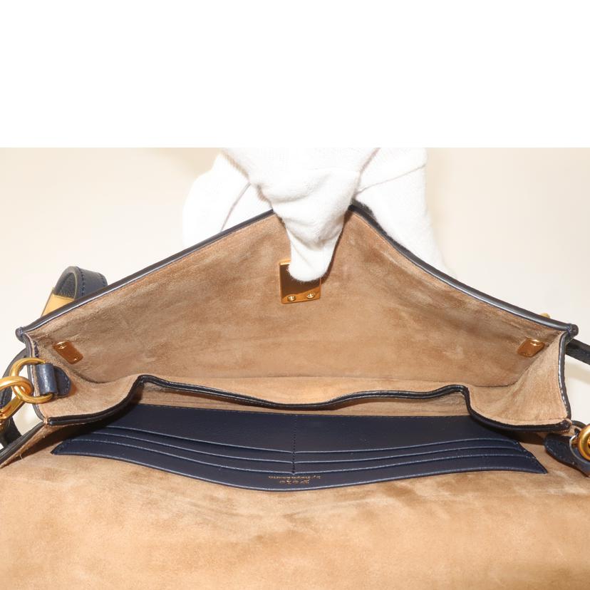 POLO RALPH LAUREN ラルフローレン/PoloIDレザークロスボディ クラッチ ショルダーバッグ ネイビー/WAPOBAG02720008//SAランク/65