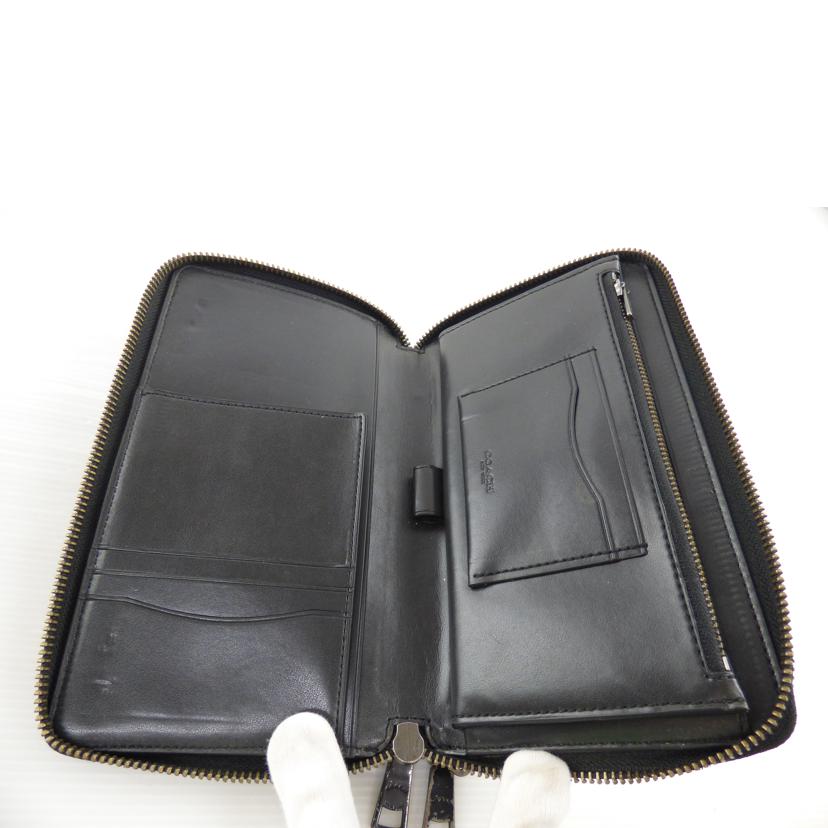 COACH コーチ/WファスナーシグネチャーPVCレザー長財布/F25528//H18**/Bランク/64