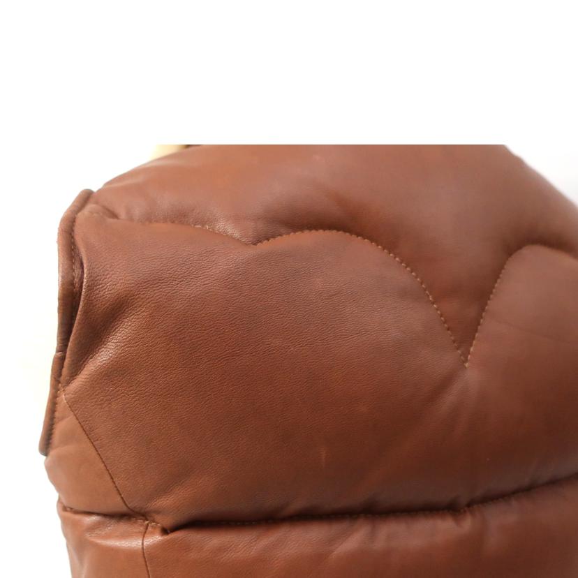 TMT ティーエムティー/レザーダウンベスト/Sサイズ/ブラウン チェック/TJK-F1103//Bランク/65