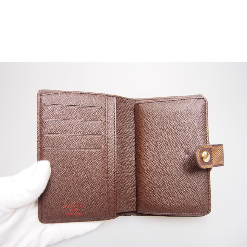 LV ルイ・ヴィトン/ポルトフォイユ・ヴィエノワ/ダミエ/エベヌ/N61674 //CA0095/ABランク/76