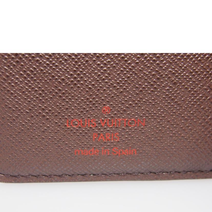 LV ルイ・ヴィトン/ポルトフォイユ・ヴィエノワ/ダミエ/エベヌ/N61674 //CA0095/ABランク/76