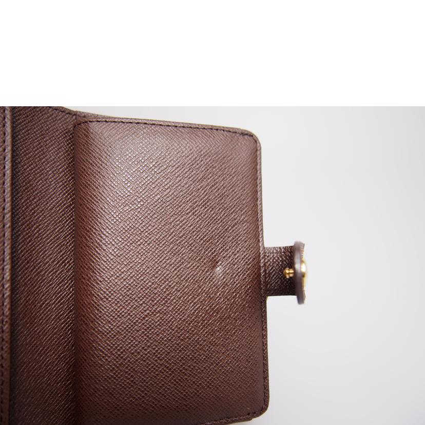 LV ルイ・ヴィトン/ポルトフォイユ・ヴィエノワ/ダミエ/エベヌ/N61674 //CA0095/ABランク/76