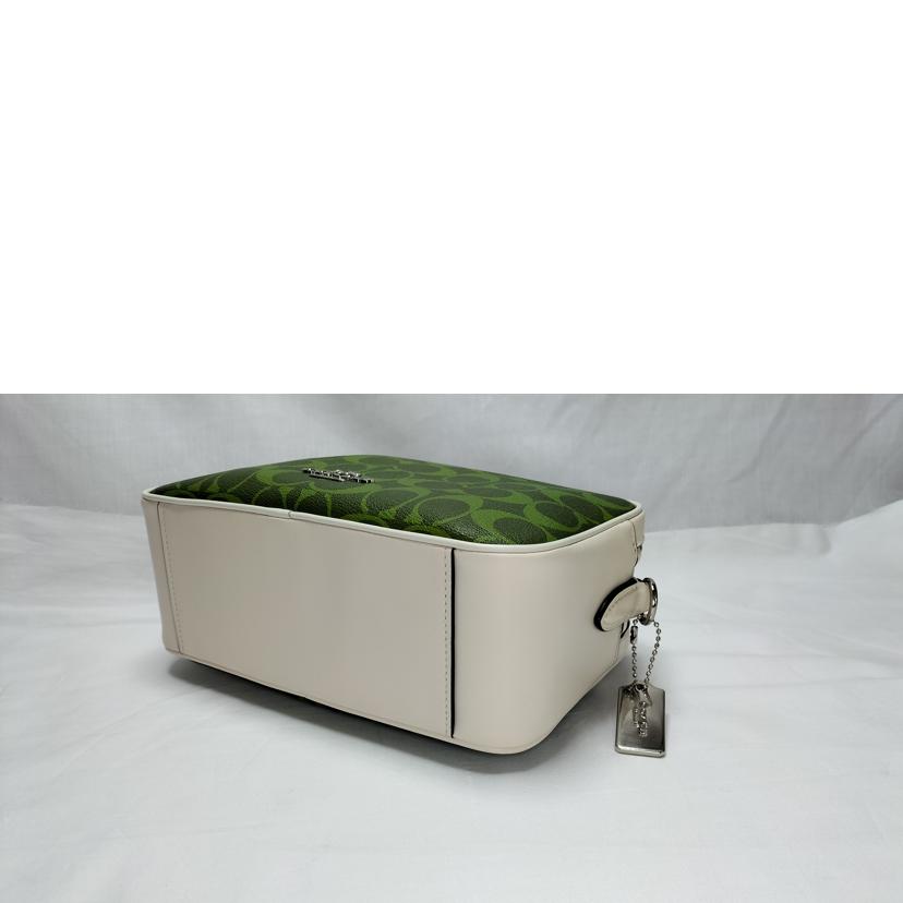 COACH コーチ/シグネチャー ショルダーバッグ グリーン ホワイト/68168//ABランク/52