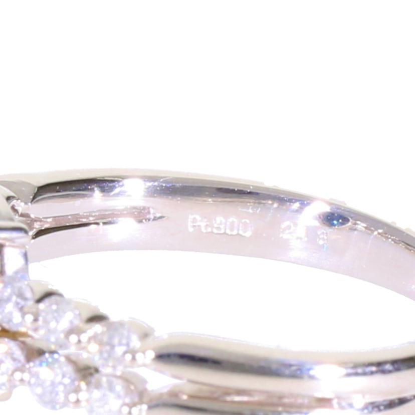 /◎ PT900サファイアダイヤリングS2.13/D0.36ct//Aランク/75