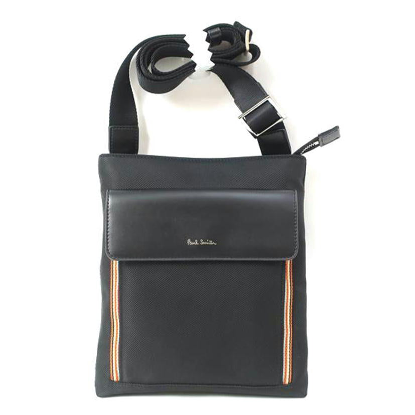 Paul Smith ポールスミス/ショルダーバッグ 薄型 スクエア 四角 ブラック マルチカラー//SAランク/65