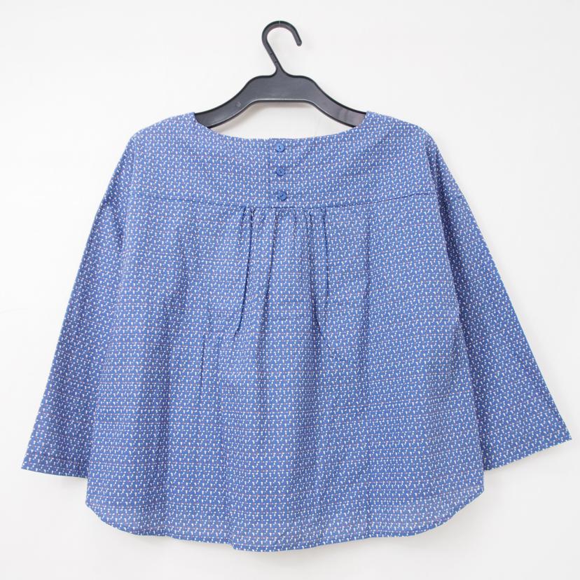 NIMES ニーム/ニーム 柄 ブラウス 紺//Aランク/78