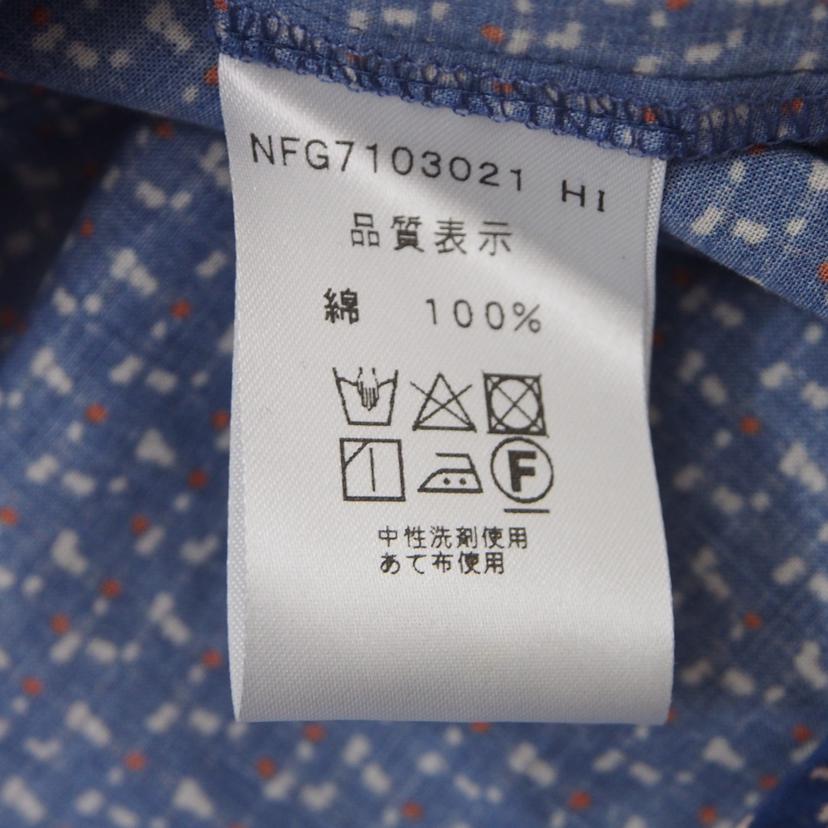 NIMES ニーム/ニーム 柄 ブラウス 紺//Aランク/78