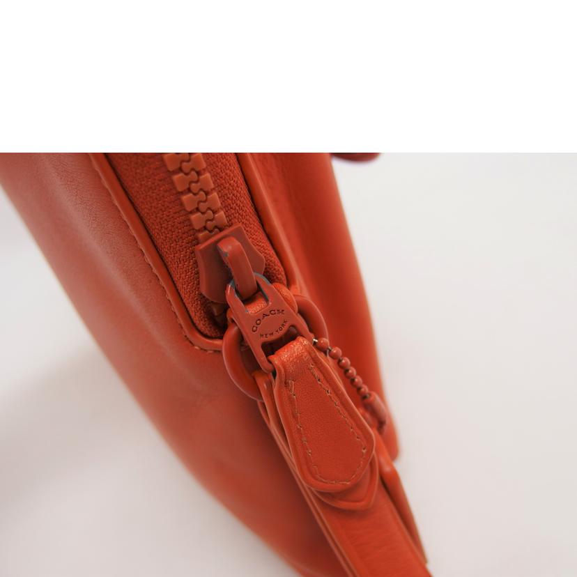 COACH コーチ/レザークラッチバッグ/オレンジ/1172//B2044/Bランク/04