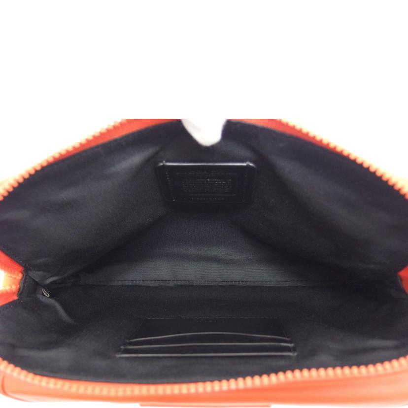 COACH コーチ/レザークラッチバッグ/オレンジ/1172//B2044/Bランク/04