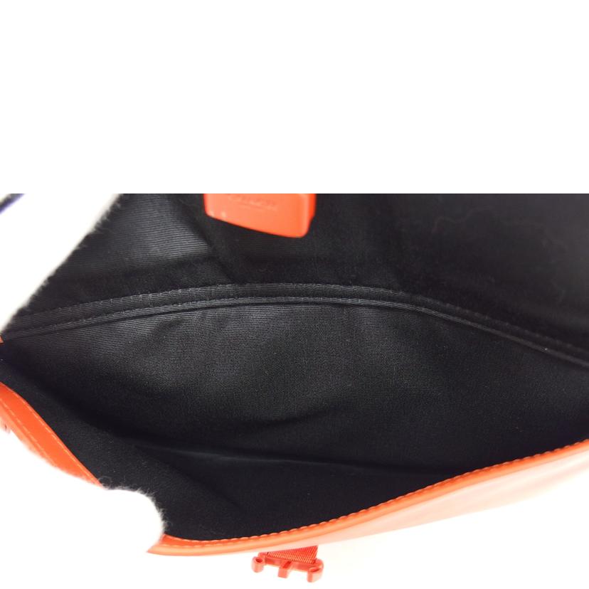 COACH コーチ/レザークラッチバッグ/オレンジ/1172//B2044/Bランク/04