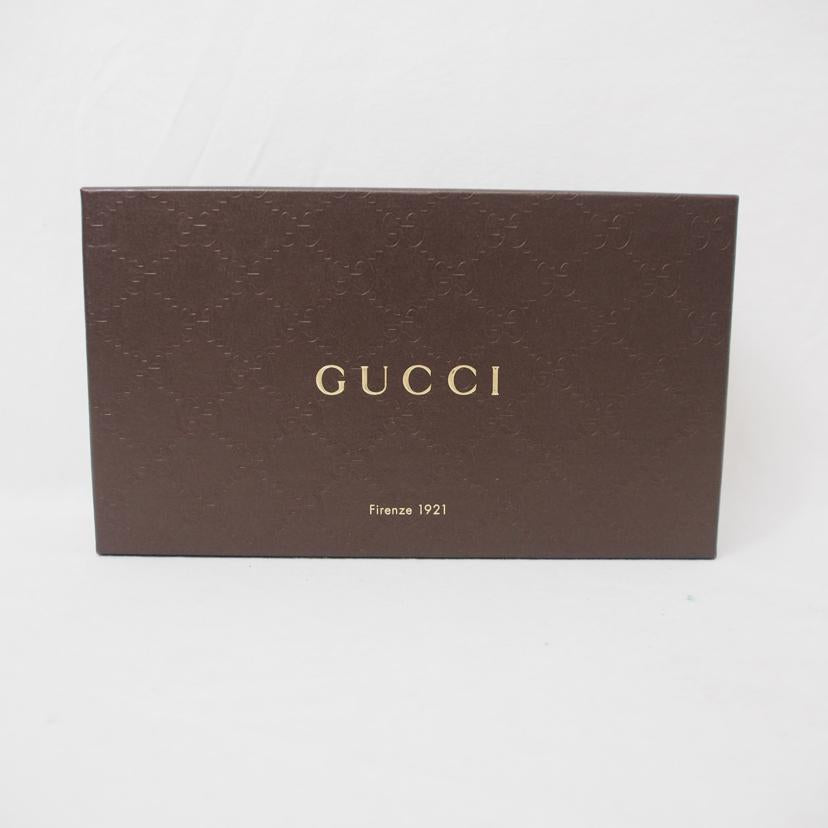 GUCCI グッチ/レザーラウンドファスナー長財布/黒/449347//2067/ABランク/78