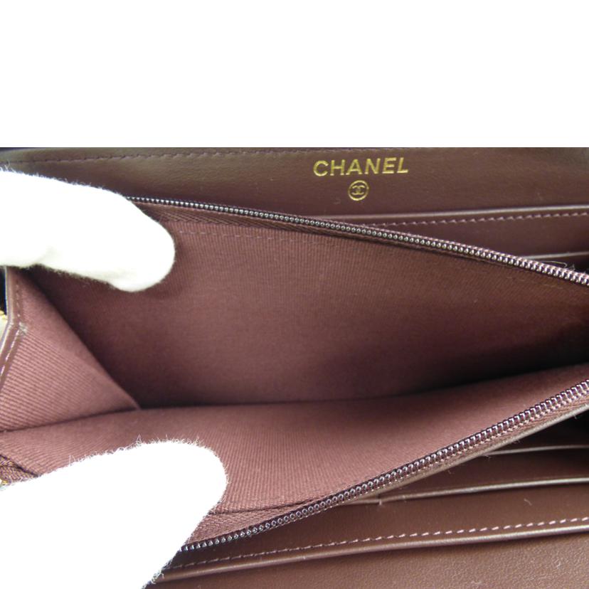 CHANEL シャネル/ラウンドファスナー長財布/キャビアスキン//TP0H51EH/Aランク/64
