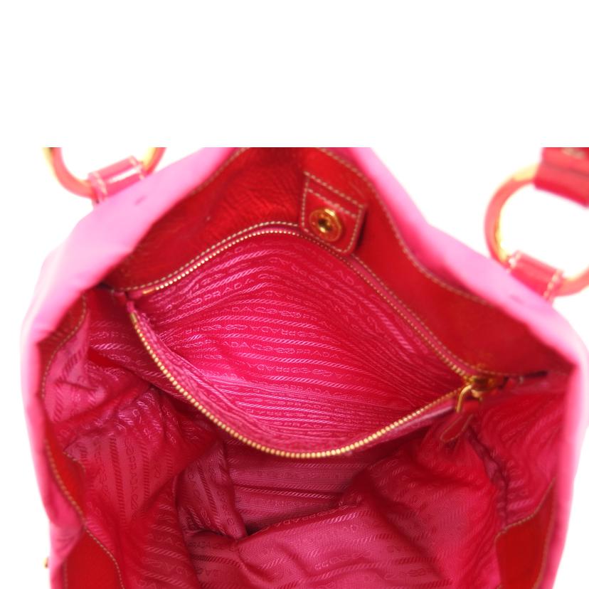 PRADA プラダ/ナイロンビジュートートバッグ/ピンク/BR4138//31/ABランク/04