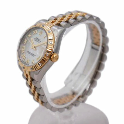 ROLEX ロレックス/デイトジャスト ベゼルダイヤ シェル文字盤/178313//0LY37923/Aランク/67