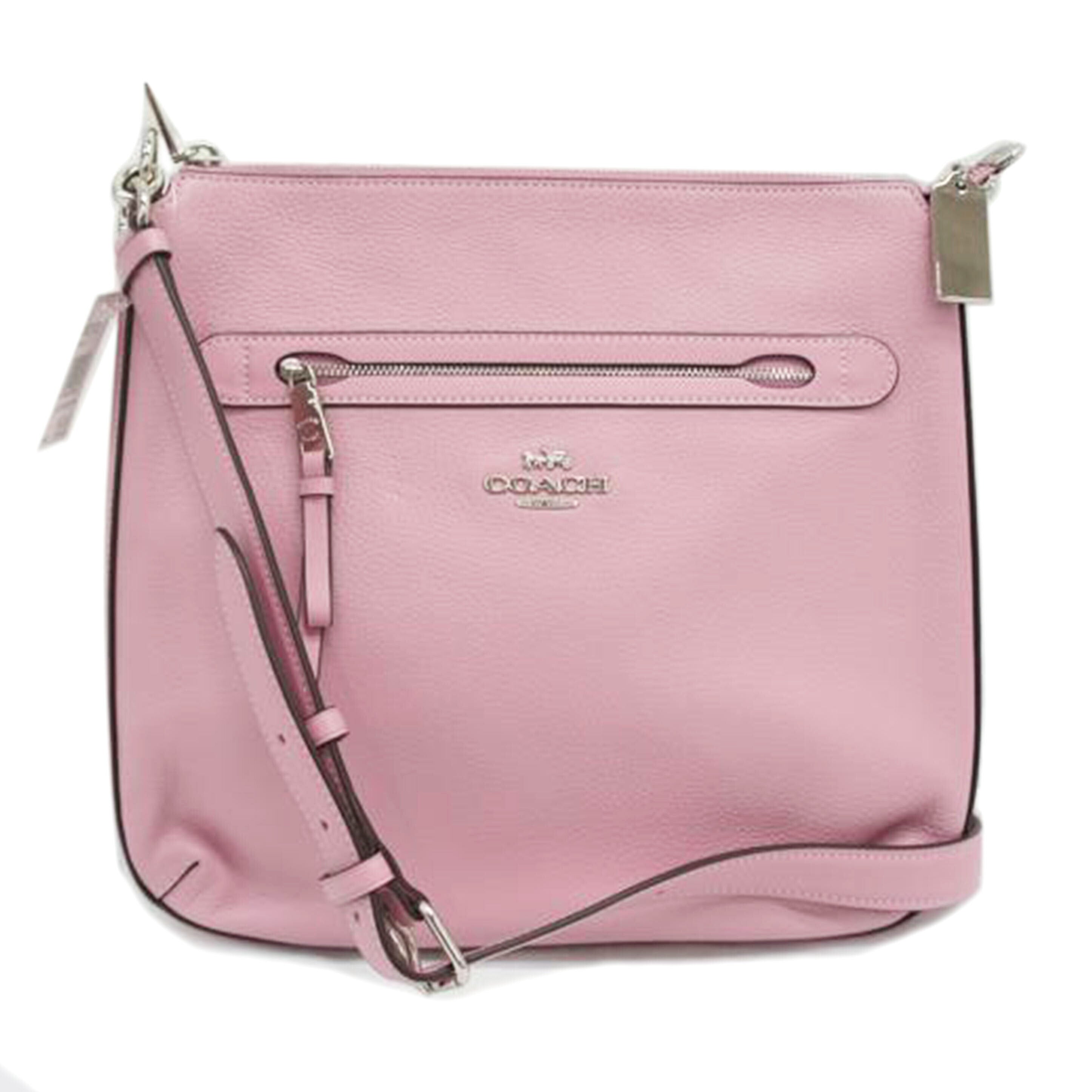 COACH コーチ/レザーショルダーバッグ/ピンク/F34823//D1957/Sランク/05