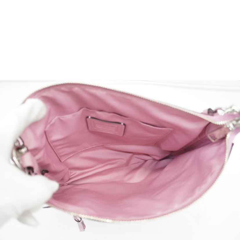 COACH コーチ/レザーショルダーバッグ/ピンク/F34823//D1957/Sランク/05