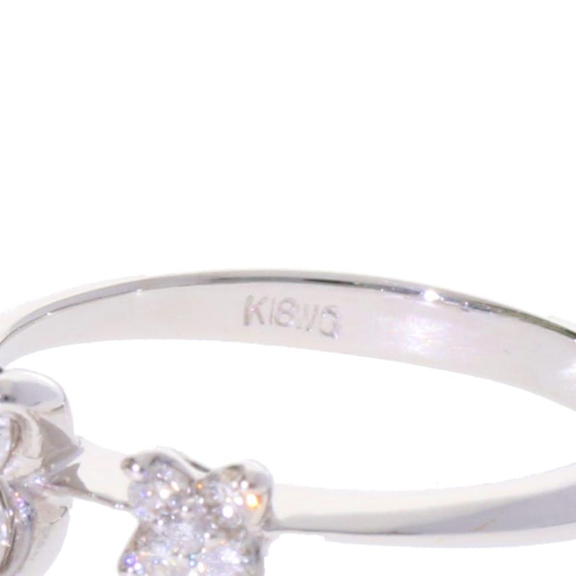 /K18WGダイヤリング0.35ct#8/474-4//Aランク/75