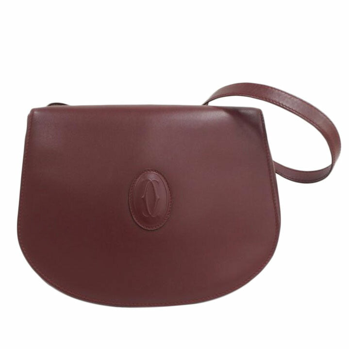 Cartier カルティエ/マストラインショルダー/ボルドーレッド//ABランク/82