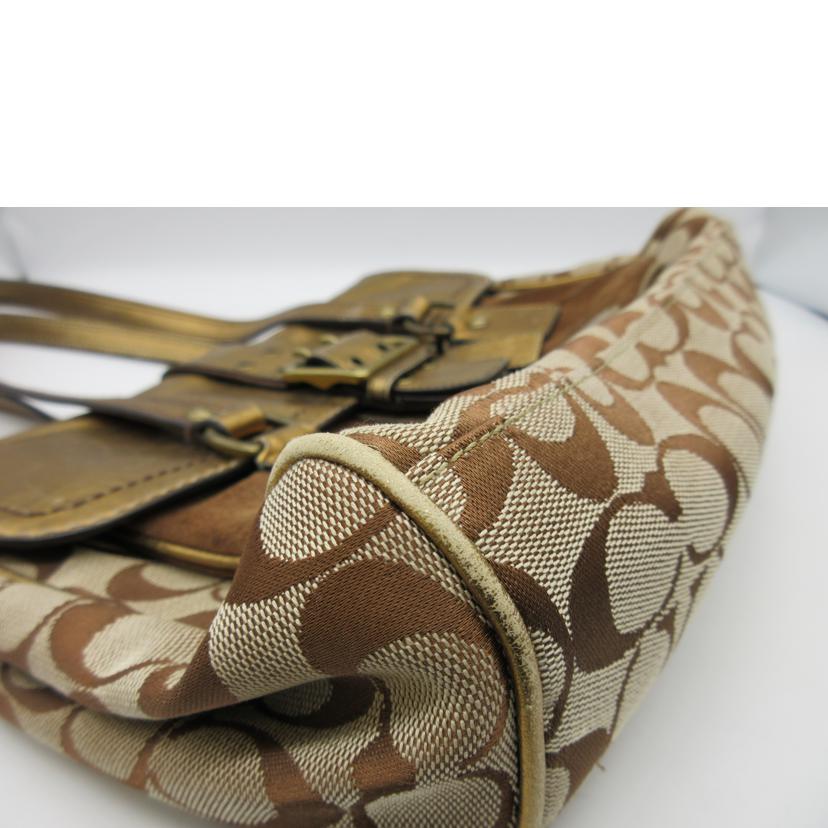 COACH コーチ/サッチェル/キャンバス×スエードトートバッグ/1498//H04U/Bランク/13