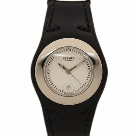 HERMES エルメス/アーネ デイト/レザー/クォーツ/HA3.210//2134851/Bランク/76