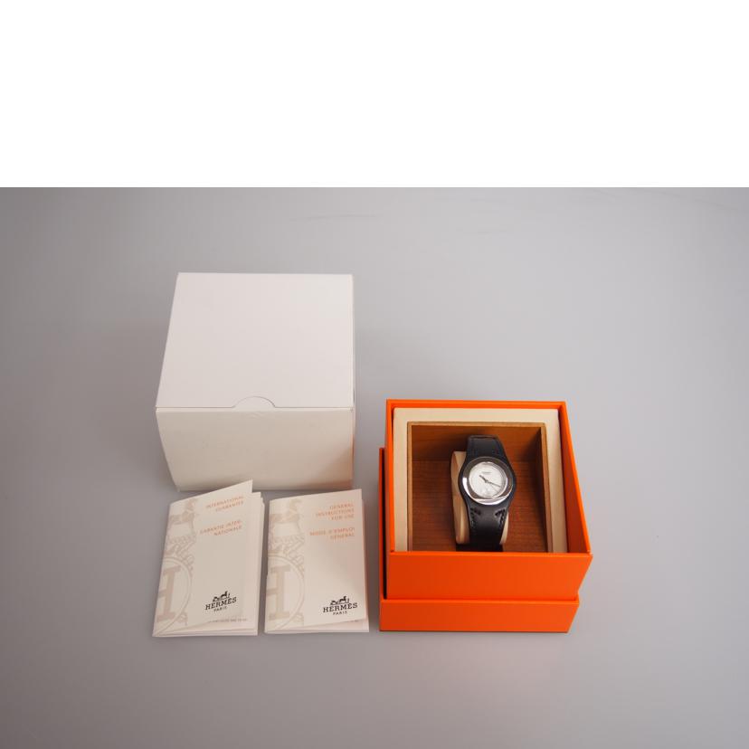 HERMES エルメス/アーネ デイト/レザー/クォーツ/HA3.210//2134851/Bランク/76