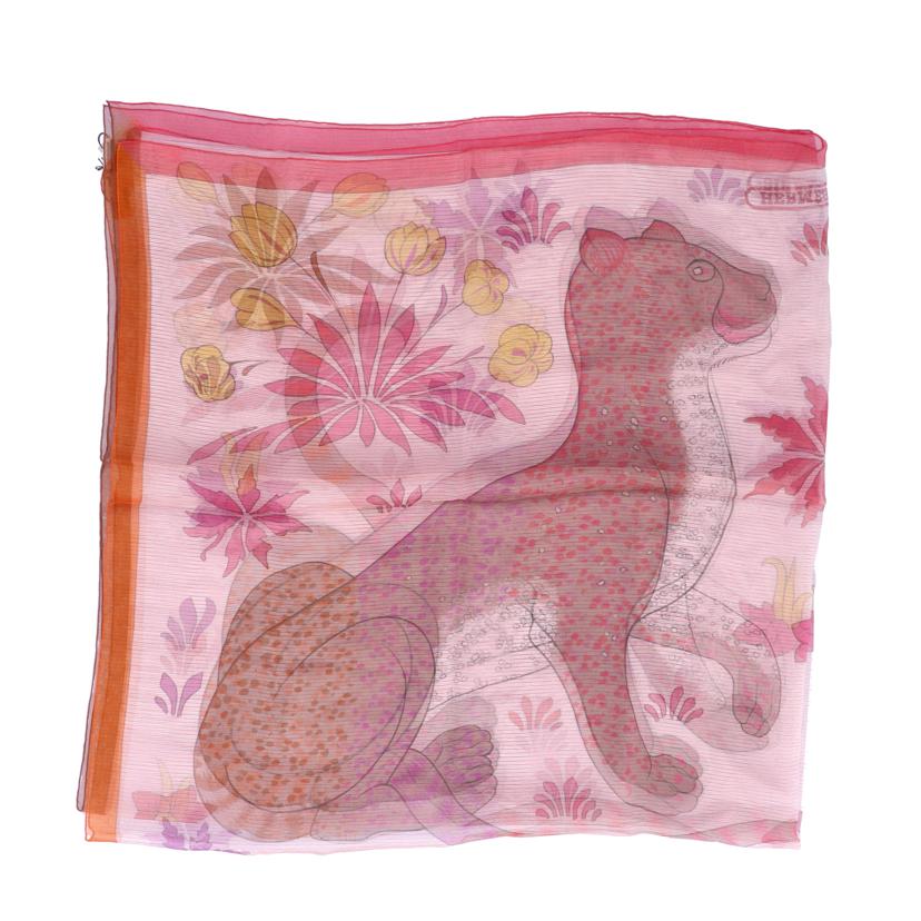 HERMES エルメス/カレジュアン/シルクモスリン140/レオパード//2022SS/SAランク/75