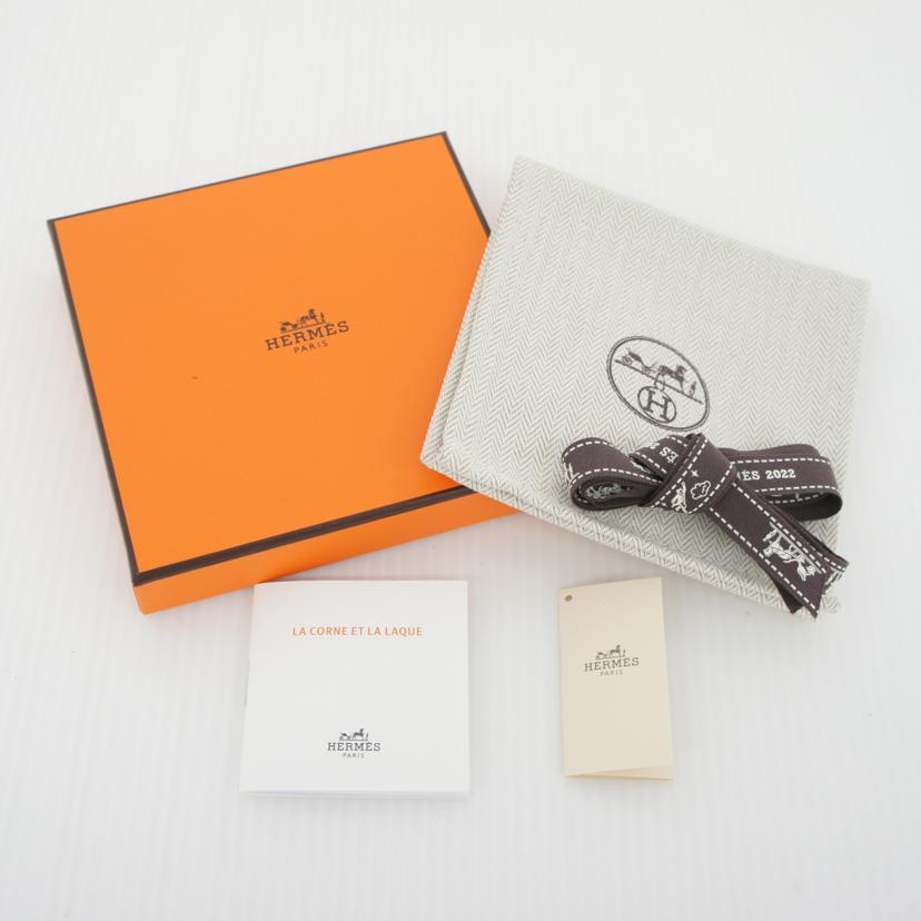 HERMES エルメス/リフトGMネックレス/バッファローホーン/ノワール×ノワール//ABランク/75