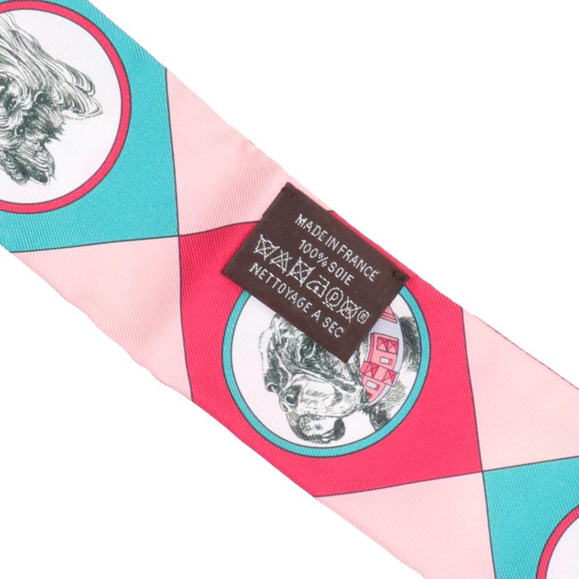 HERMES エルメス/ツイリー【犬と首輪】//Aランク/75