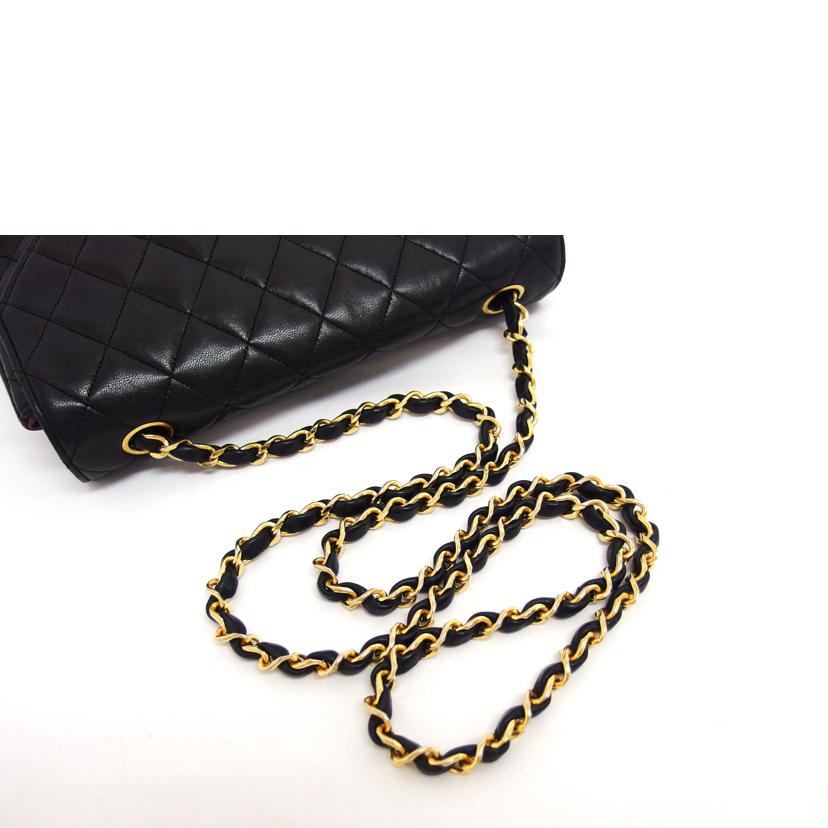 CHANEL シャネル ココマーク/マトラッセ/ラウンドフラップ/ラムチェーンショルダーバッグ/ブラック//077****/ABランク/04