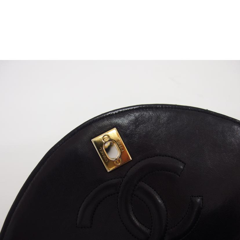 CHANEL シャネル ココマーク/マトラッセ/ラウンドフラップ/ラムチェーンショルダーバッグ/ブラック//077****/ABランク/04