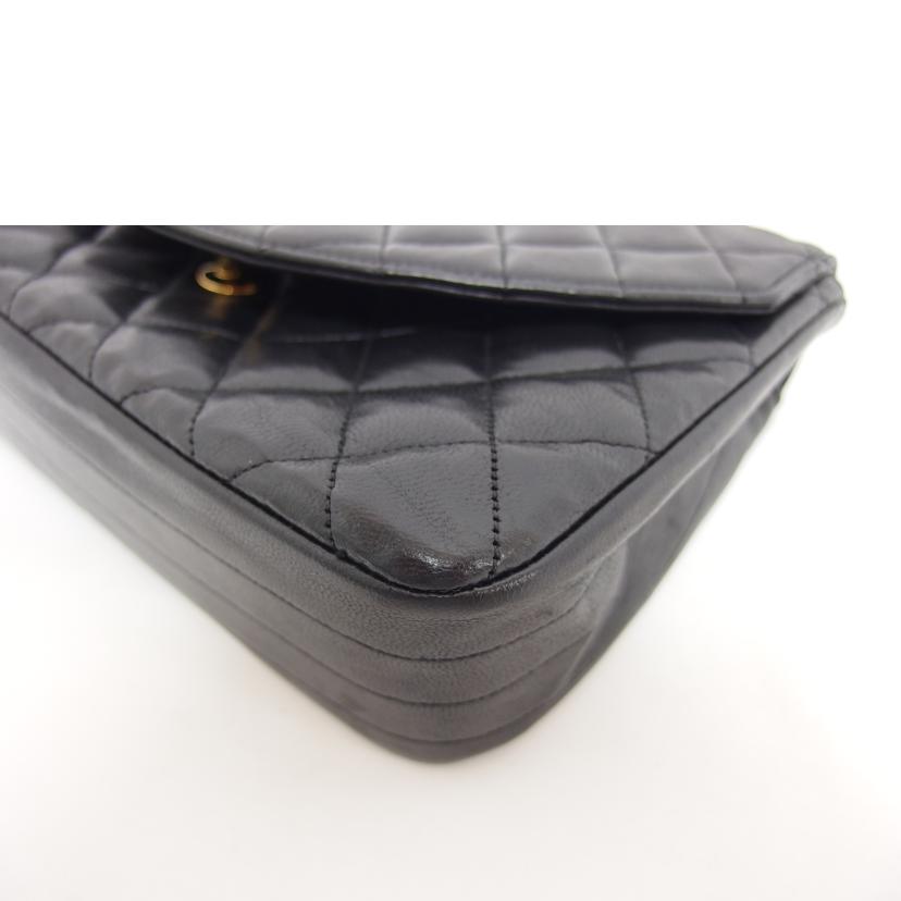 CHANEL シャネル ココマーク/マトラッセ/ラウンドフラップ/ラムチェーンショルダーバッグ/ブラック//077****/ABランク/04
