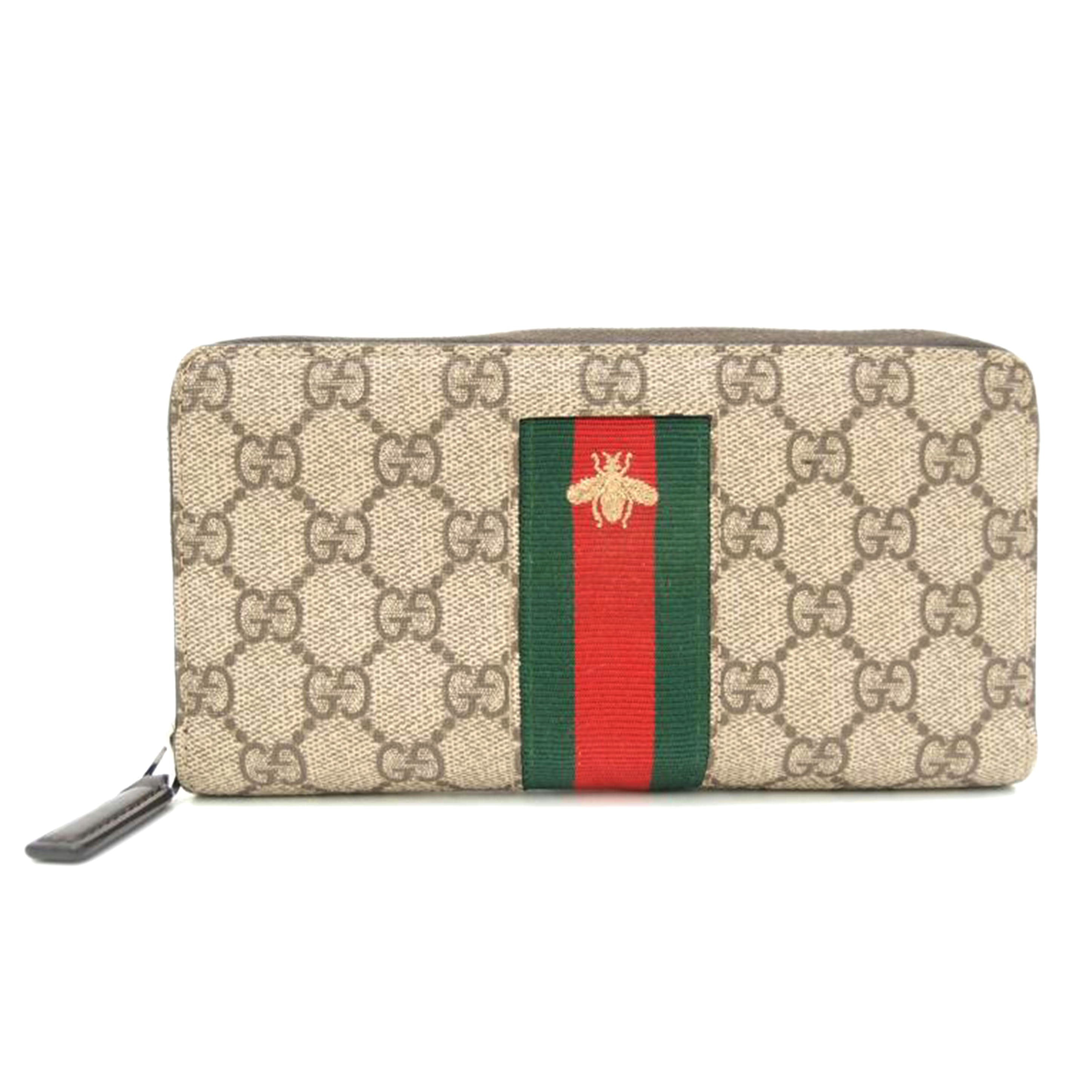 GUCCI グッチ 長財布 ラウンドファスナー/GGスプリーム・グッチビー・ラウンドジップ長財布/408831//493075/ABランク/69