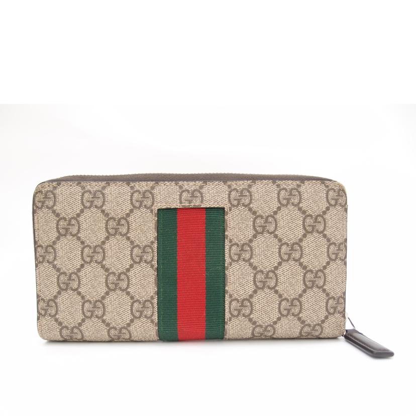 GUCCI グッチ 長財布 ラウンドファスナー/GGスプリーム・グッチビー・ラウンドジップ長財布/408831//493075/ABランク/69