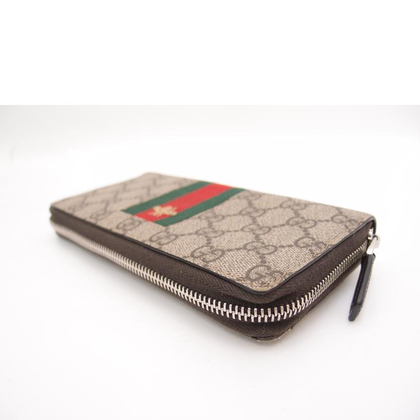 GUCCI グッチ 長財布 ラウンドファスナー/GGスプリーム・グッチビー・ラウンドジップ長財布/408831//493075/ABランク/69