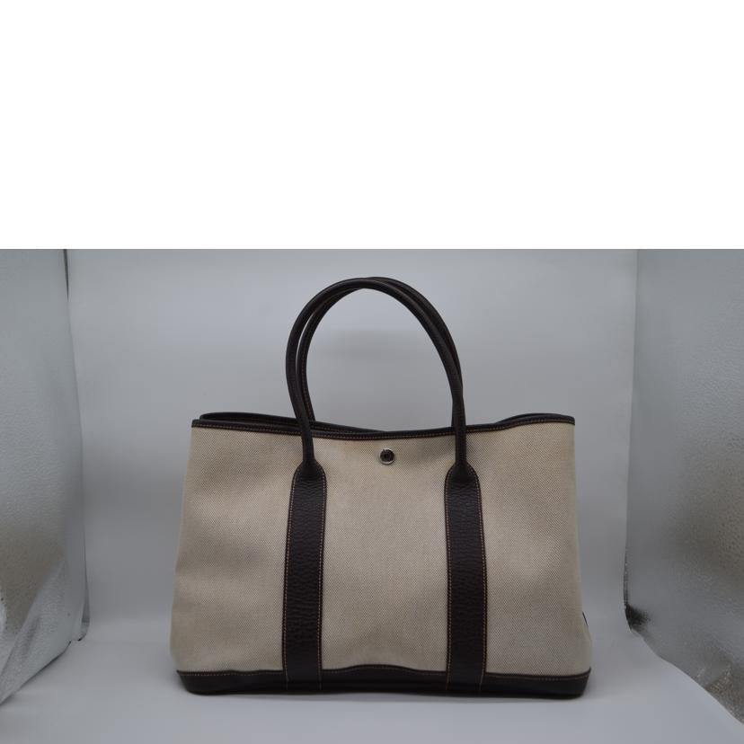 HERMES /ガーデンパーティPM/トワルアッシュ/マロン//H□刻*/Aランク/89