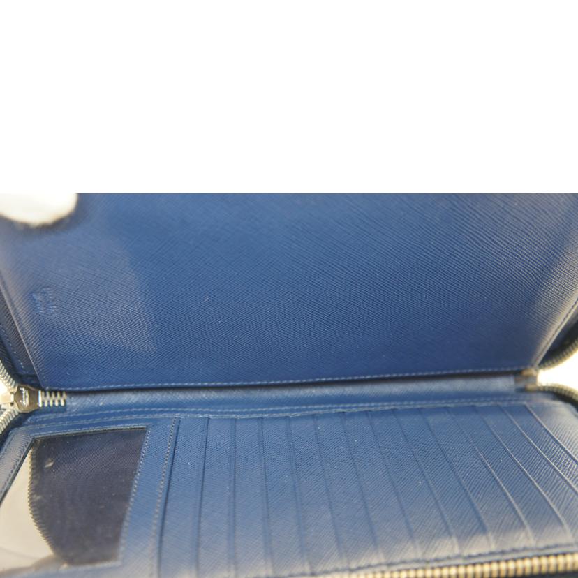 PRADA プラダ/サフィアーノレザーWファスナーウォレットポーチ//107/ABランク/92