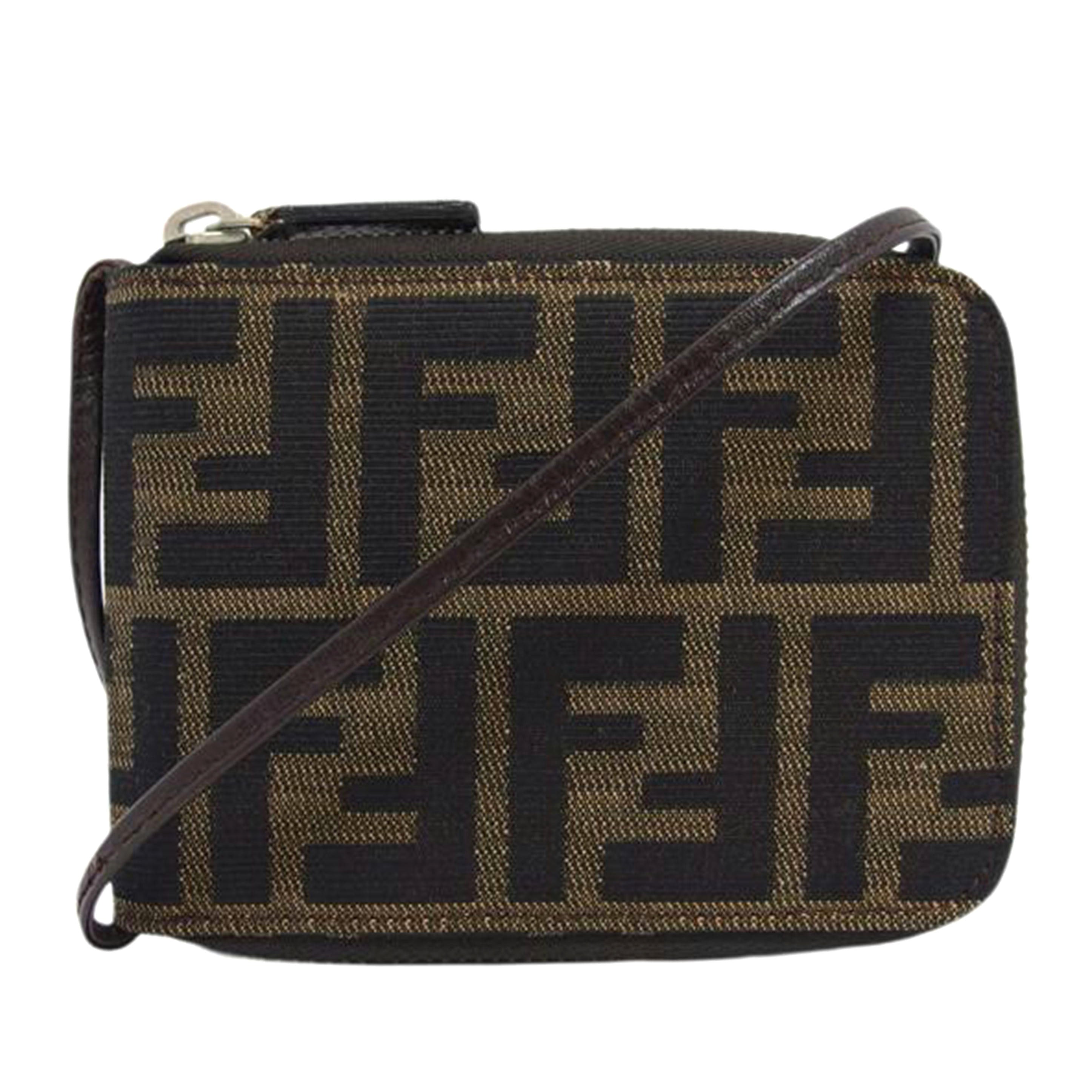 FENDI フェンディ/ズッカ柄/ラウンドファスナーショルダーウォレット/07-16355//001/ABランク/04