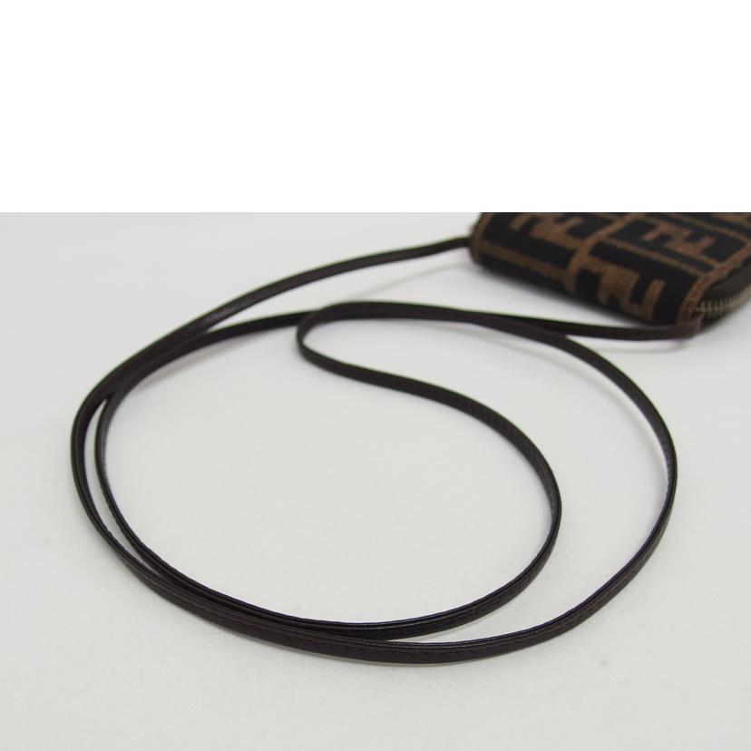 FENDI フェンディ/ズッカ柄/ラウンドファスナーショルダーウォレット/07-16355//001/ABランク/04