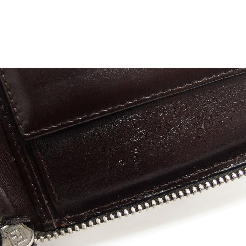FENDI フェンディ/ズッカ柄/ラウンドファスナーショルダーウォレット/07-16355//001/ABランク/04