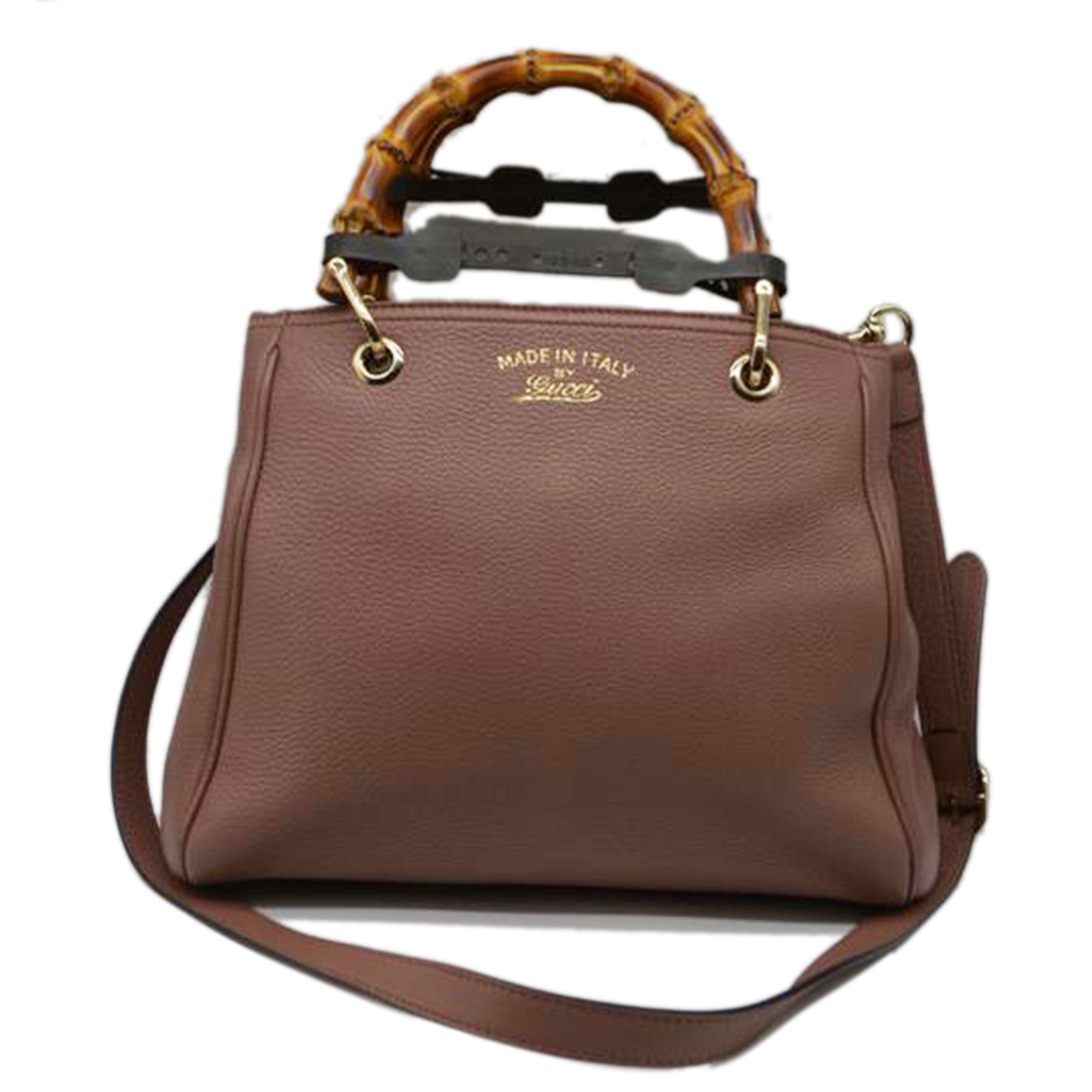 GUCCI グッチ/バンブースモールショッパー2wayレザーハンド/336032//520***/Aランク/89