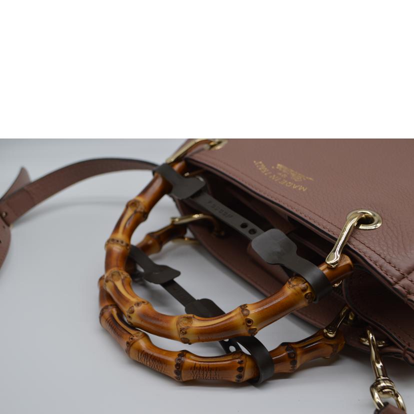 GUCCI グッチ/バンブースモールショッパー2wayレザーハンド/336032//520***/Aランク/89