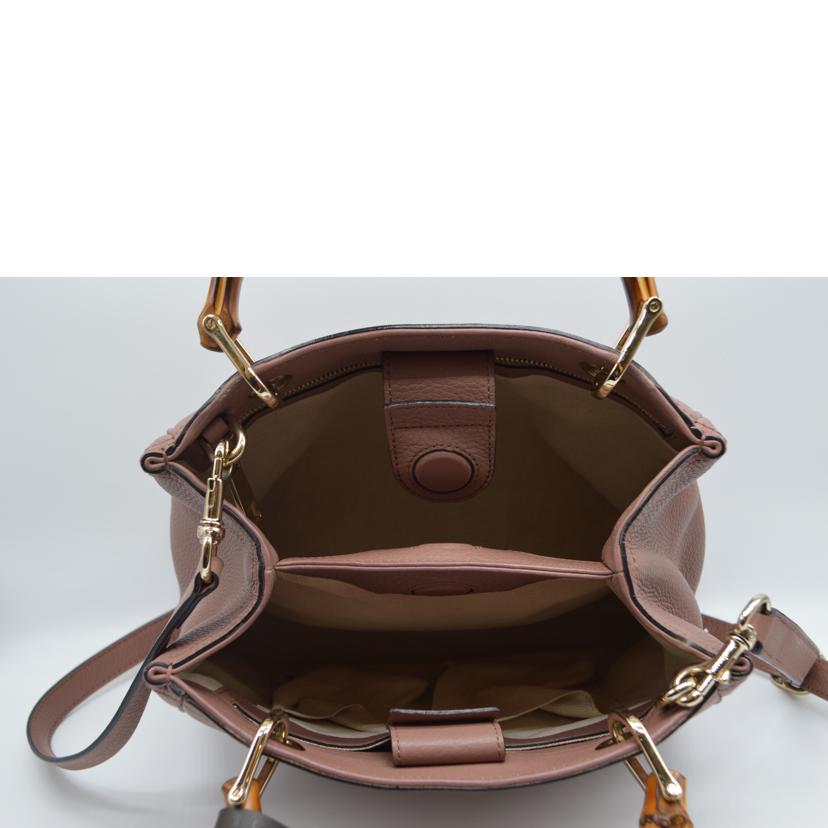 GUCCI グッチ/バンブースモールショッパー2wayレザーハンド/336032//520***/Aランク/89