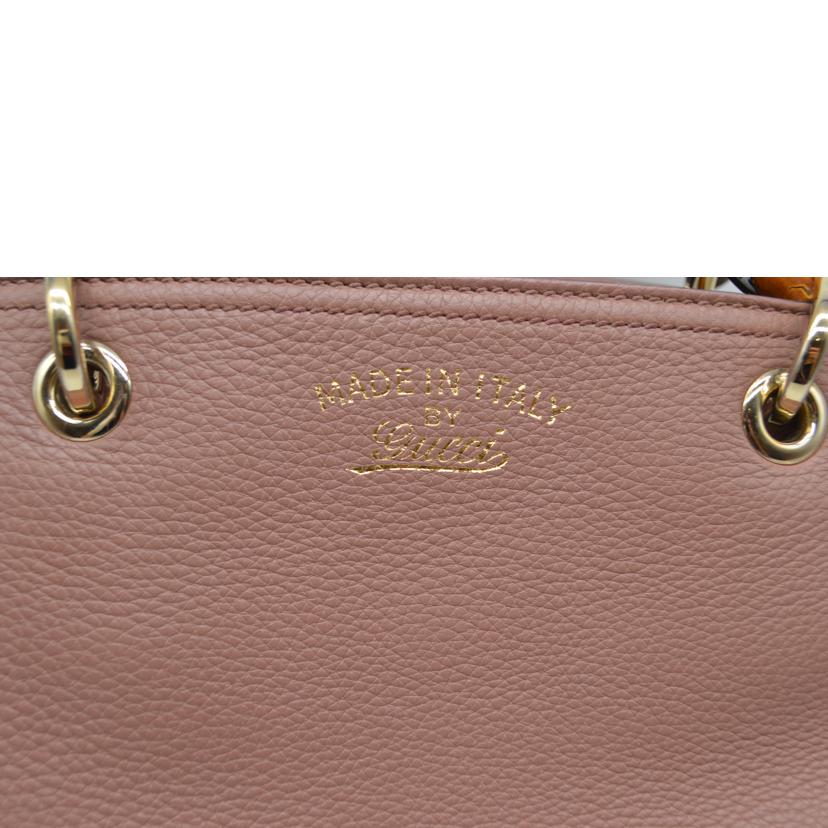 GUCCI グッチ/バンブースモールショッパー2wayレザーハンド/336032//520***/Aランク/89
